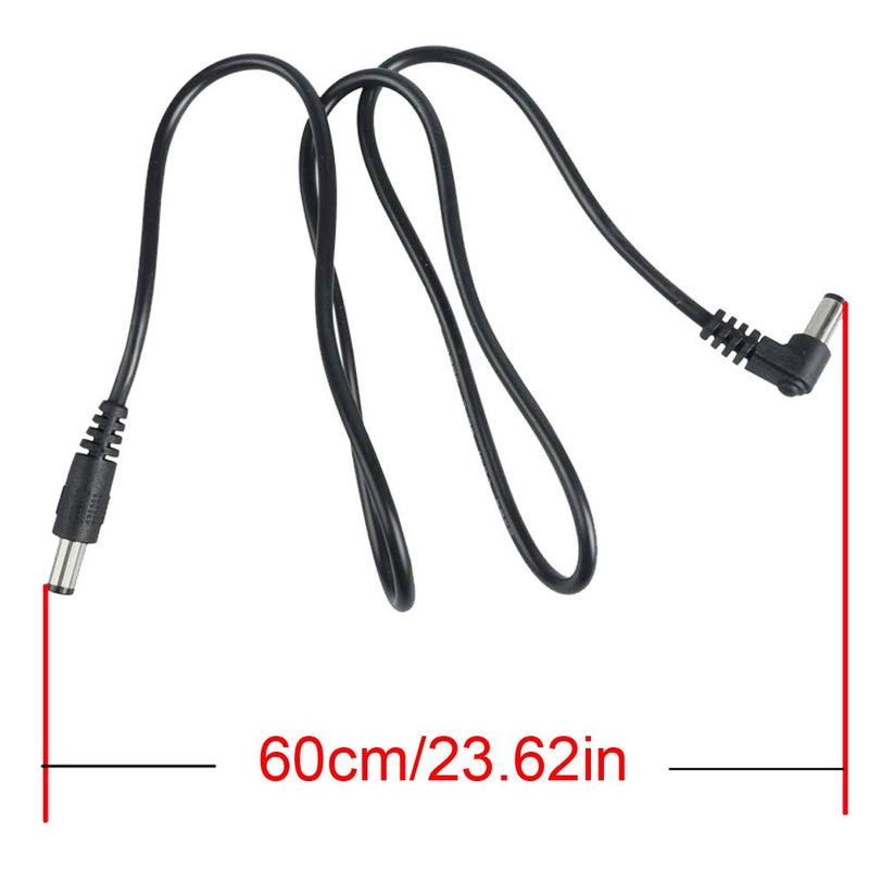 Mr.Power Guitar Effect Pedal DC Cable 5.5 x 2.1mm Power Lead/Cord, Male to Male 24AWG Connector Plug Wire Adapter (24 in, 12 Pack) - Image 2